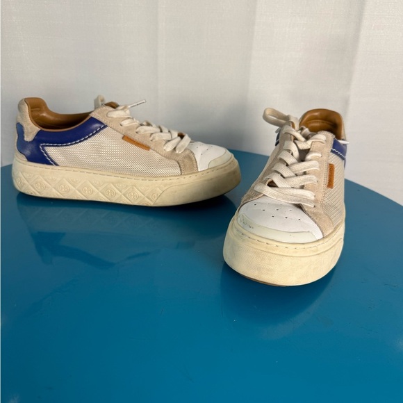 Tory Burch Cream and White Sneakers - Picture 6 of 8